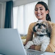 Man working on a computer